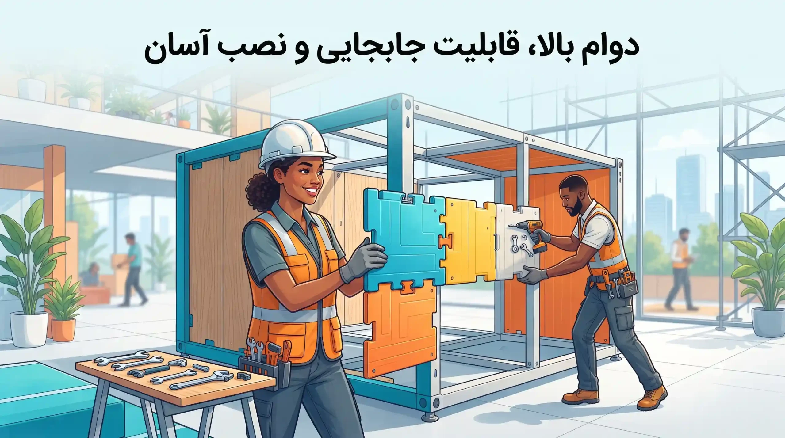 🛠️ دوام بالا، قابلیت جابجایی و نصب آسان