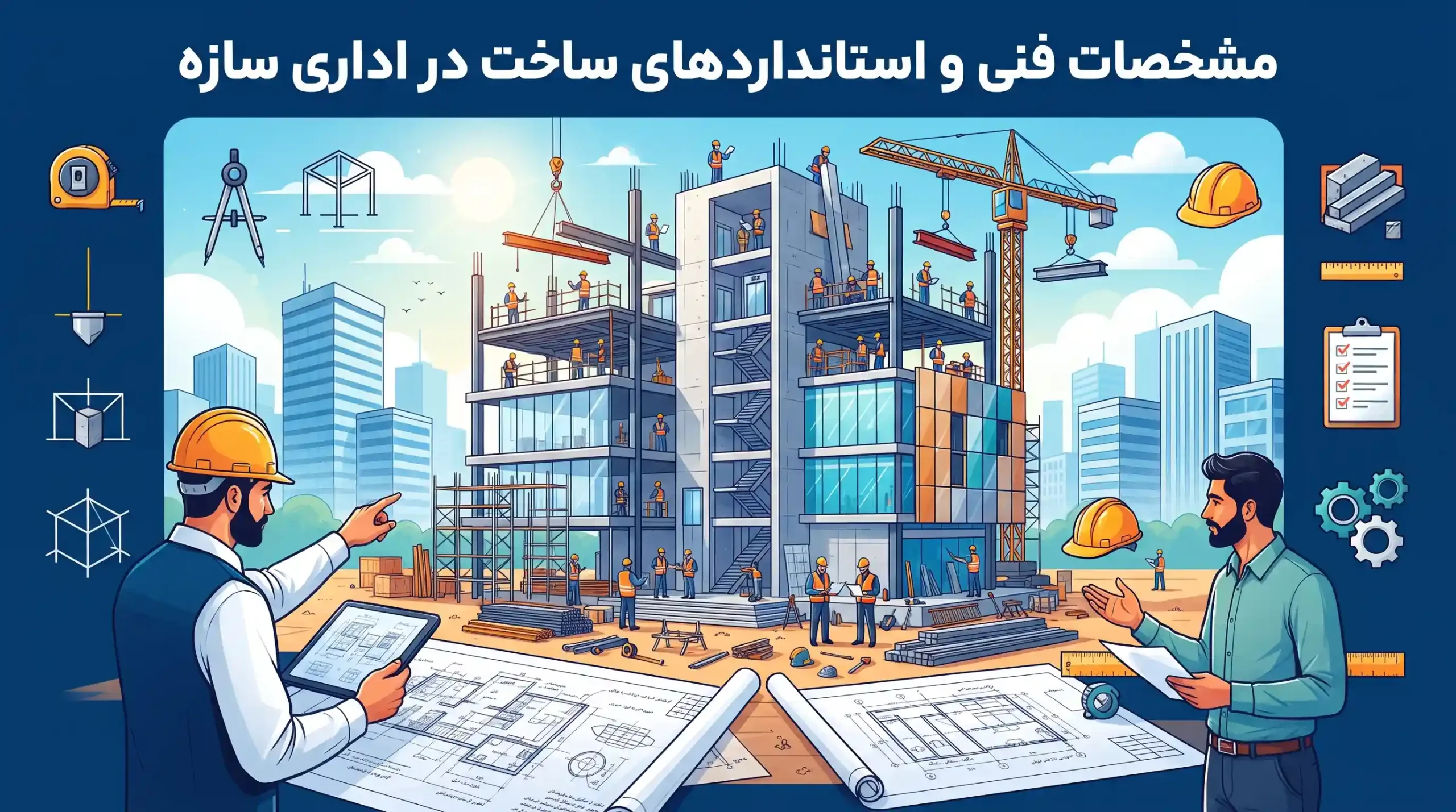 🛠️ مشخصات فنی و استانداردهای ساخت در اداری سازه