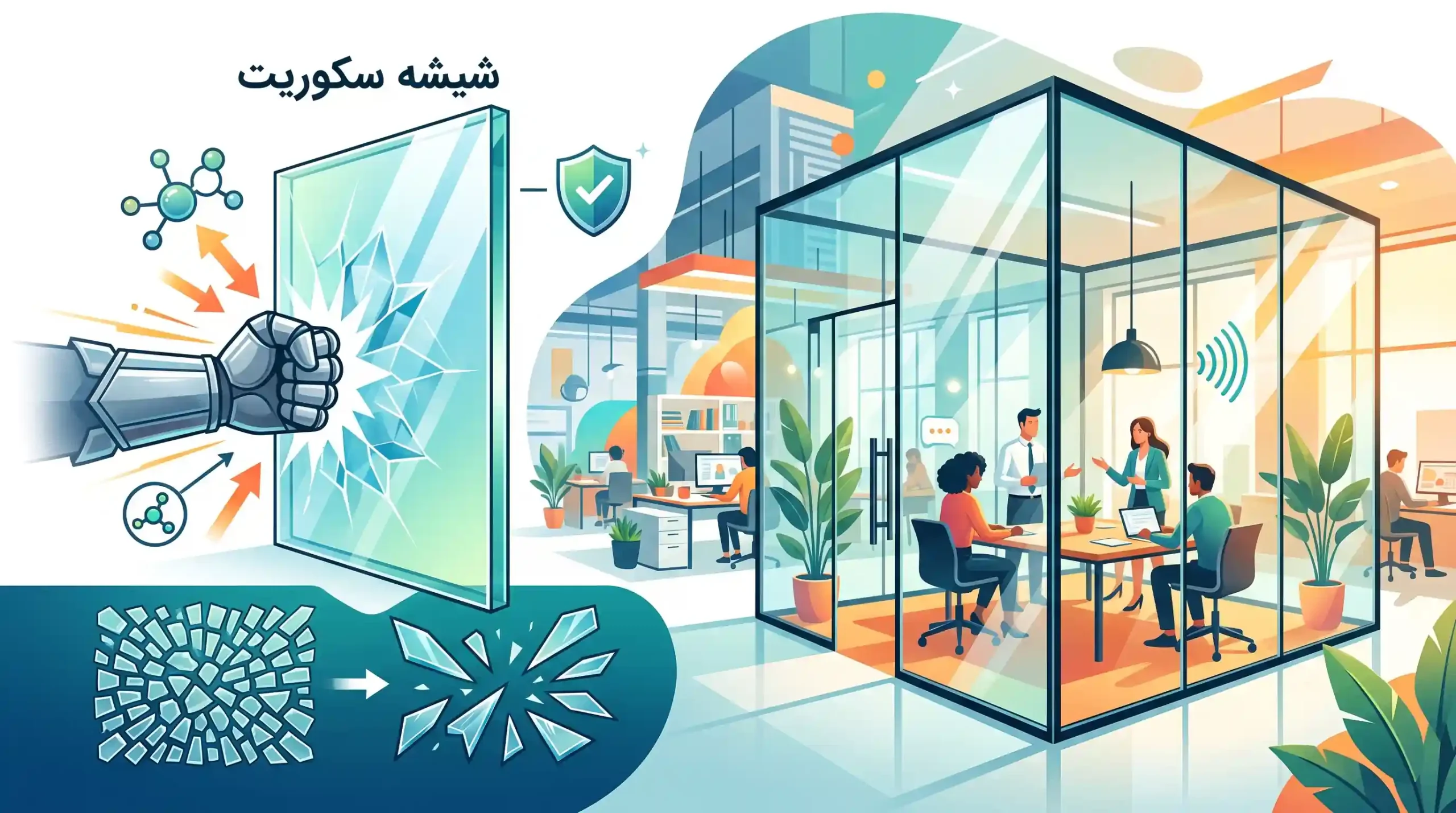 🛡️ شیشه سکوریت چیست و چرا در پارتیشن بندی استفاده می‌شود