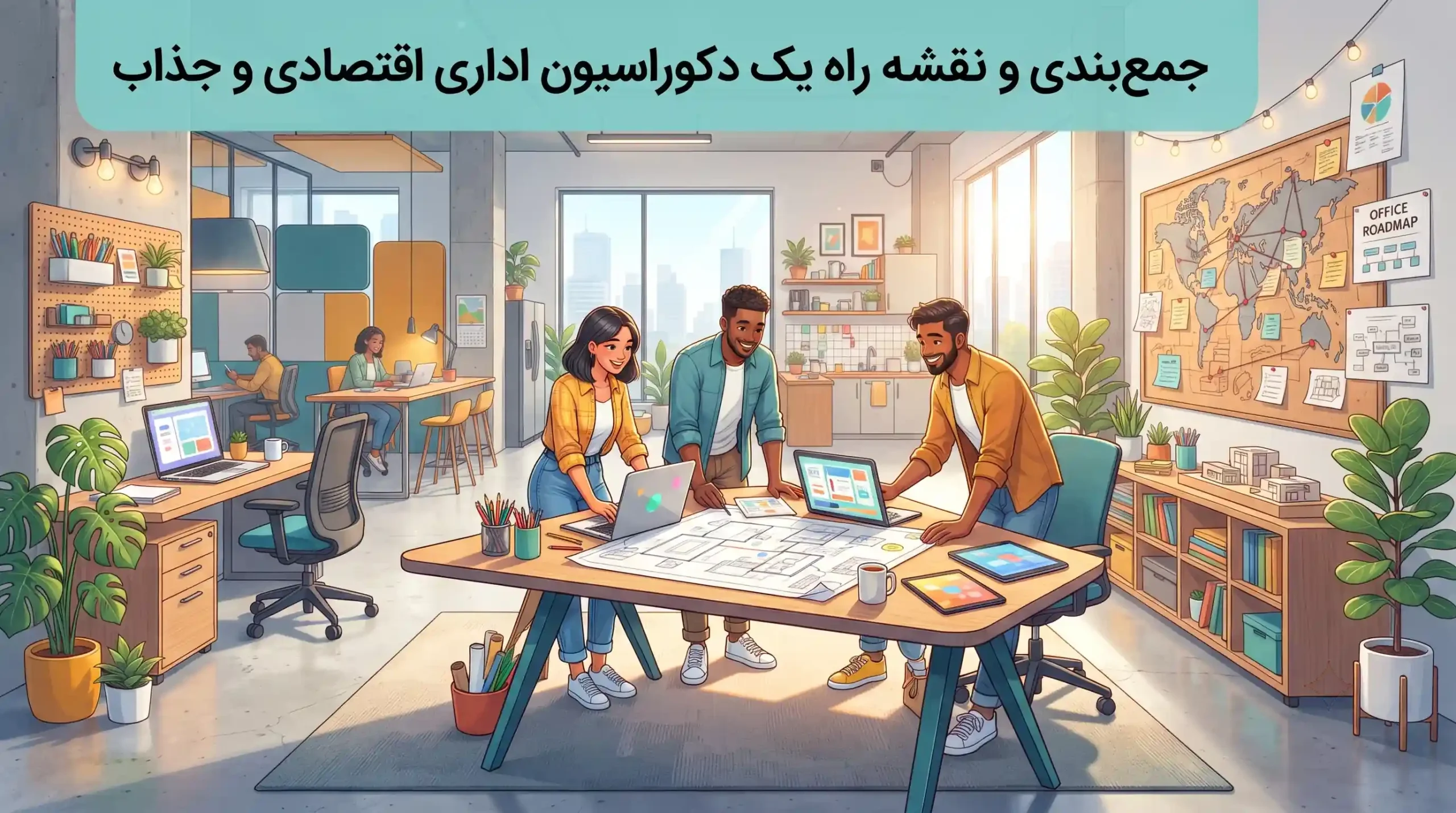 🤝 جمعبندی و نقشه راه یک دکوراسیون اداری اقتصادی و جذاب