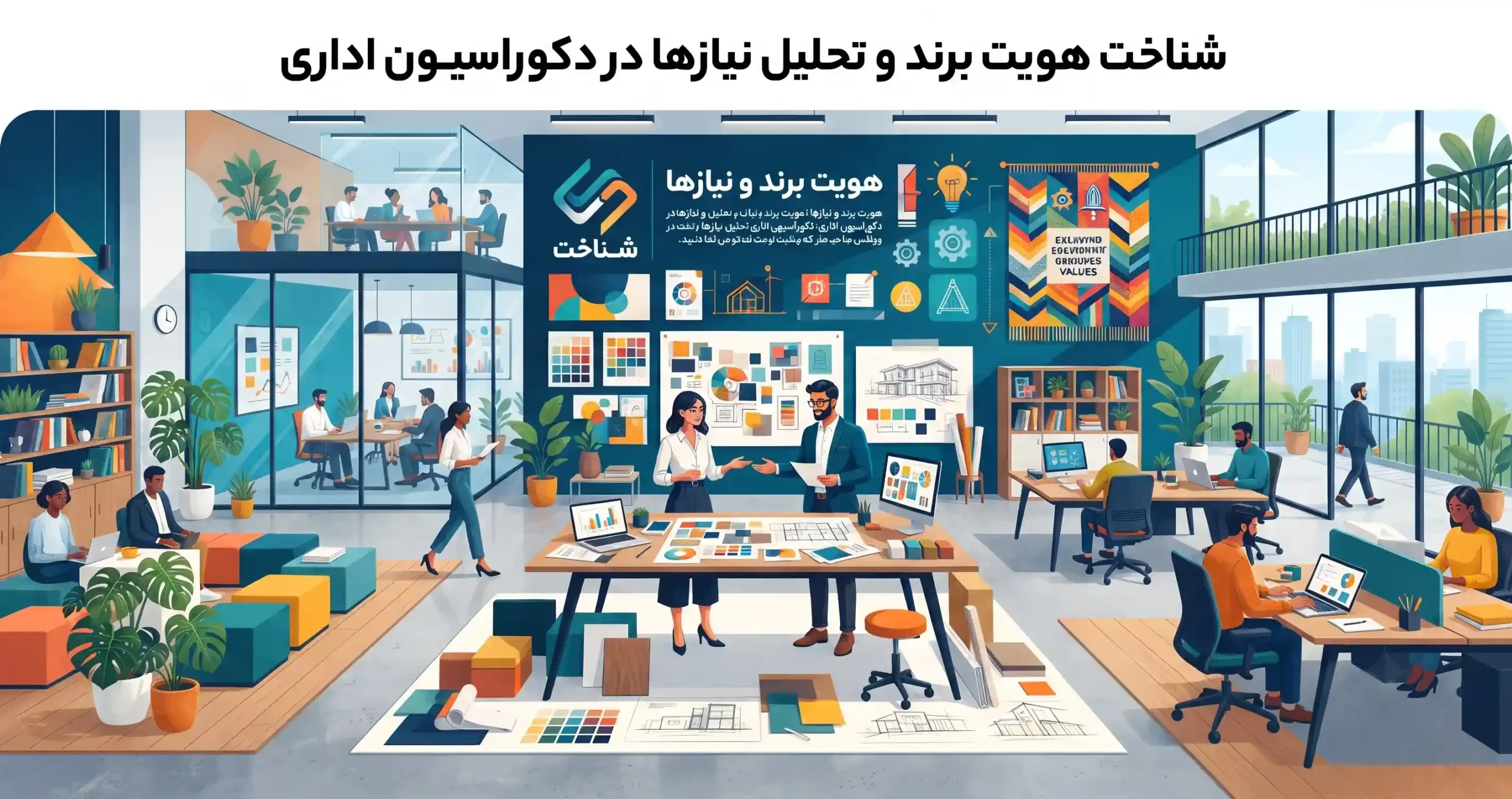 🏢 شناخت هویت برند و تحلیل نیازها در دکوراسیون اداری