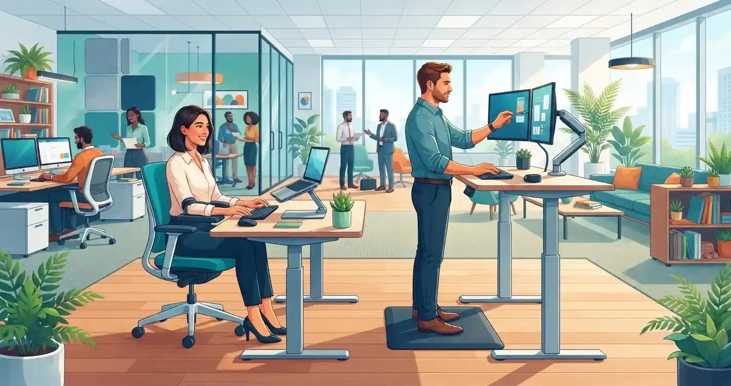 🏢 اهمیت ارگونومی در طراحی مدرن فضاهای اداری