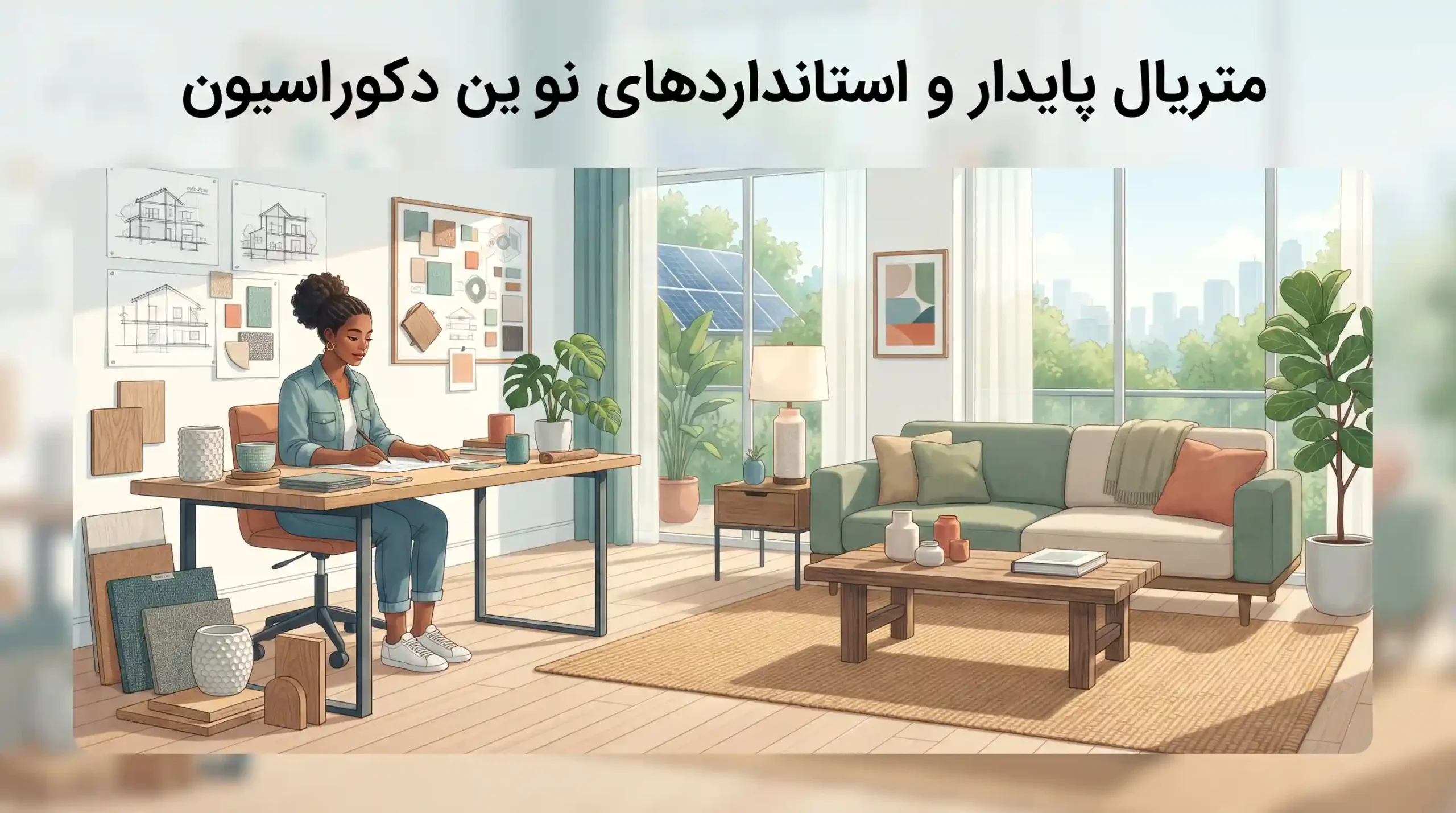🌿 متریال پایدار و استانداردهای نوین دکوراسیون