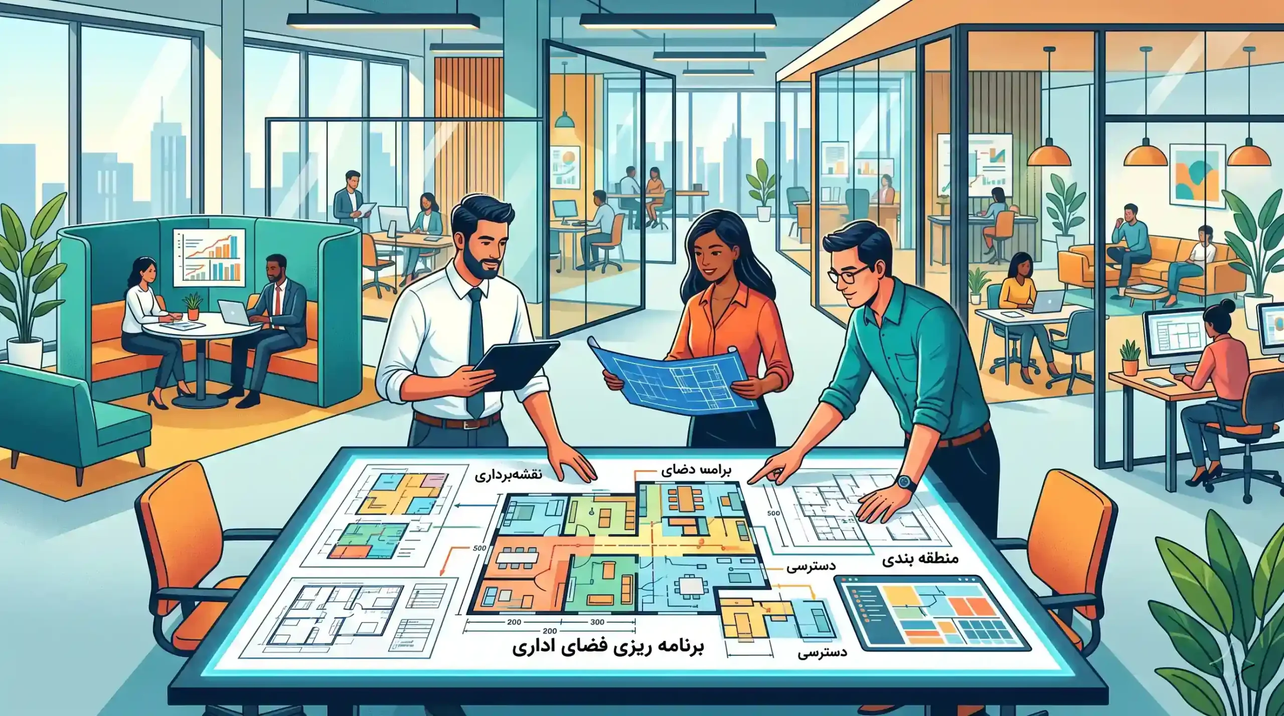 📌 اهمیت برنامه‌ریزی و نقشه‌برداری در پارتیشن‌بندی اداری