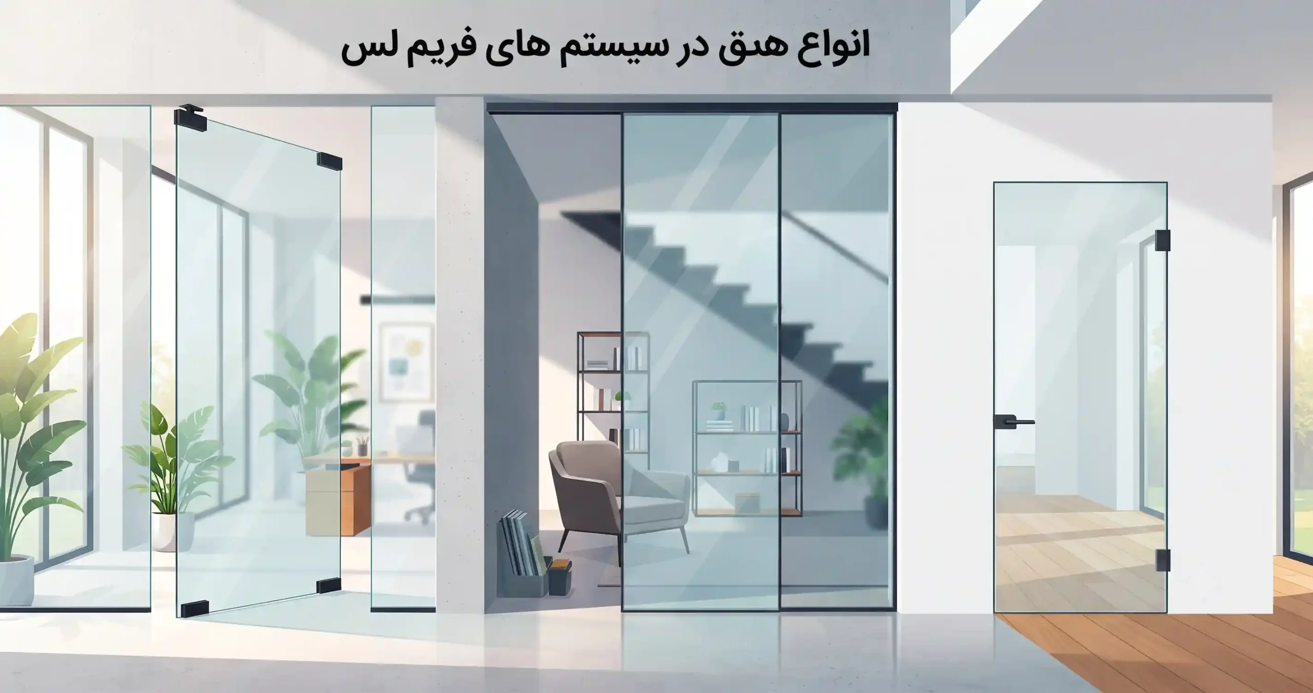 🚪 انواع درب های قابل اجرا در سیستم های فریم لس