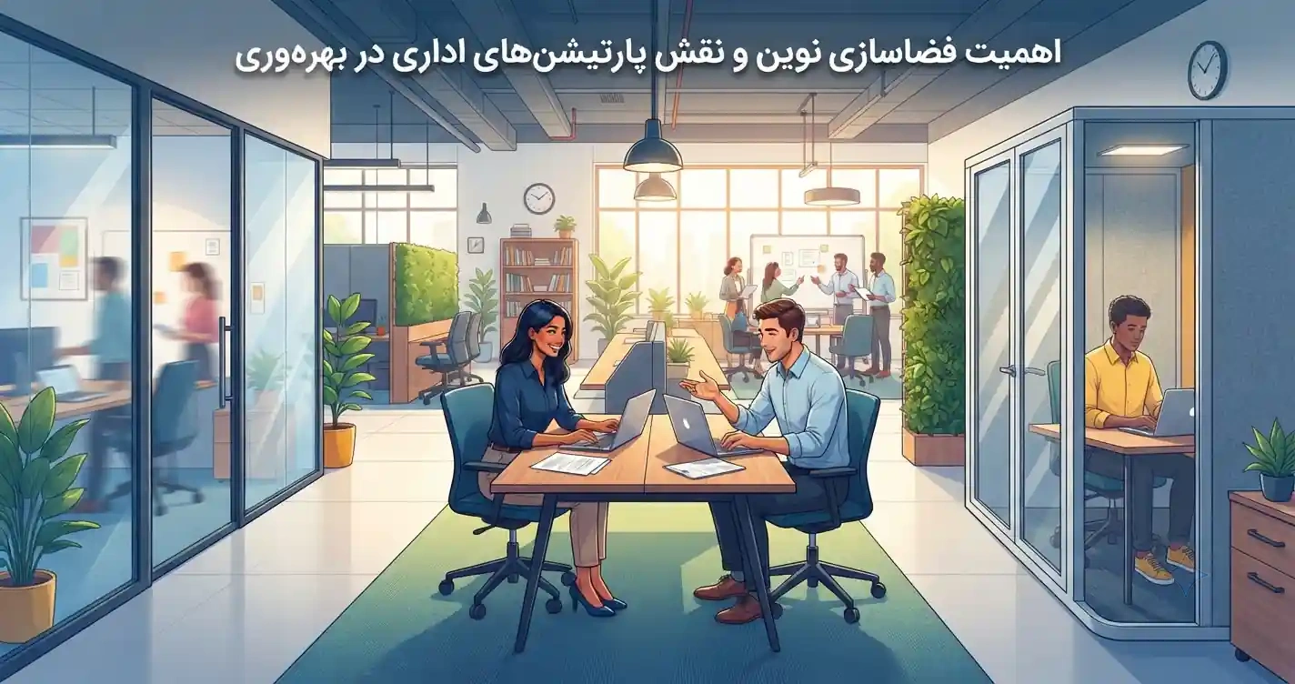 🏢 اهمیت فضاسازی نوین و نقش پارتیشن‌های اداری در بهره‌وری