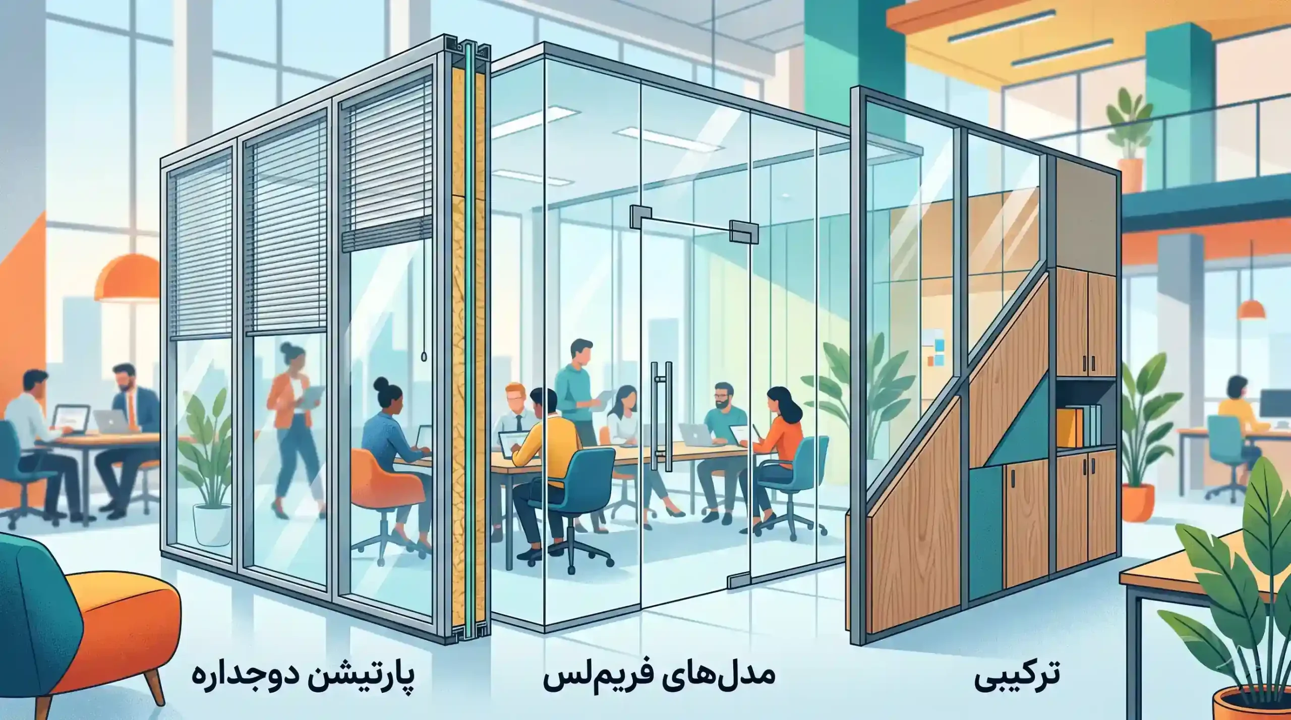 🔄 مقایسه پارتیشن دوجداره با مدل‌های فریم‌لس و ترکیبی