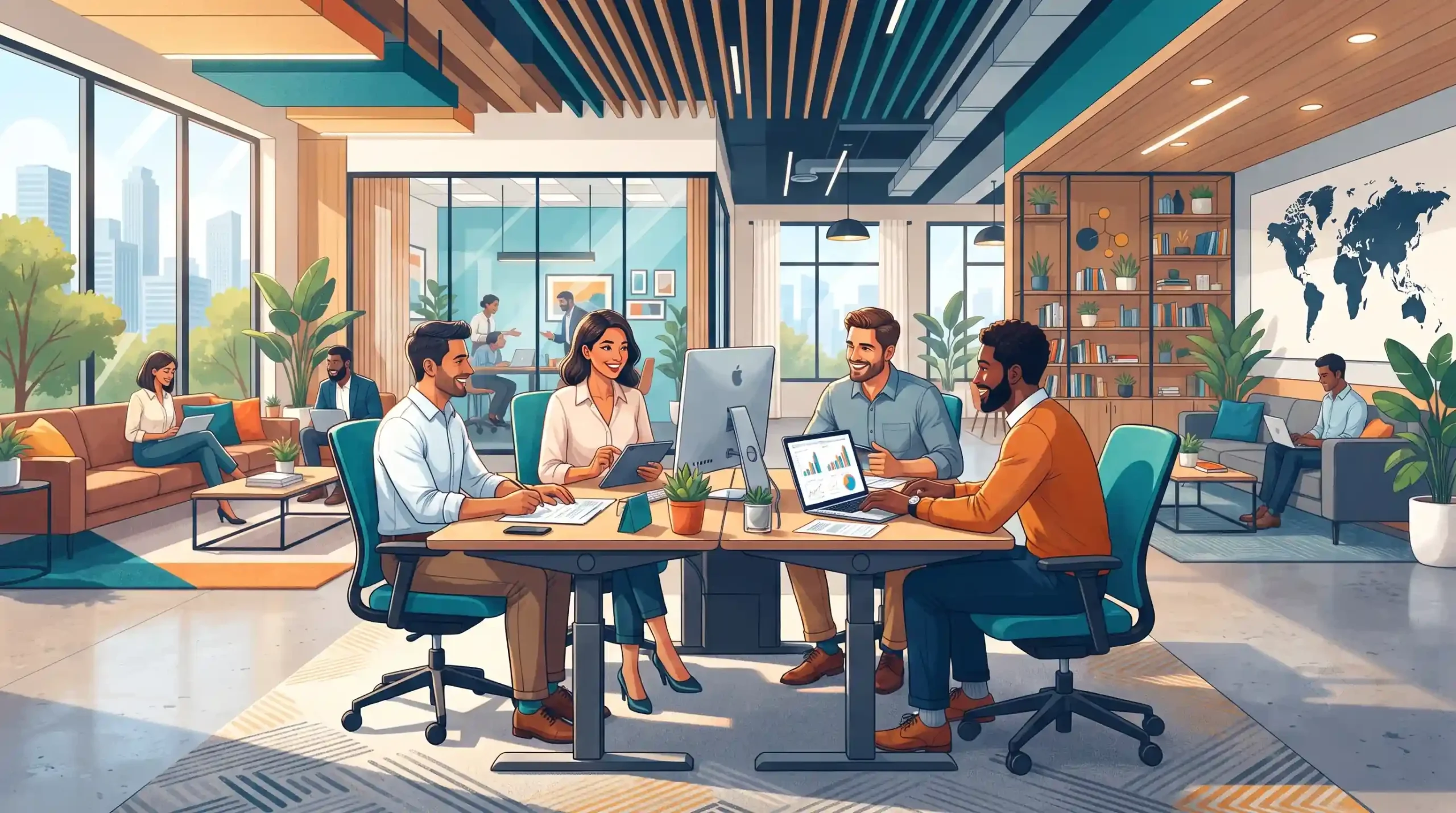 🏢 نقش دکوراسیون اداری و تجهیزات استاندارد در ارتقای بهره‌وری کارکنان