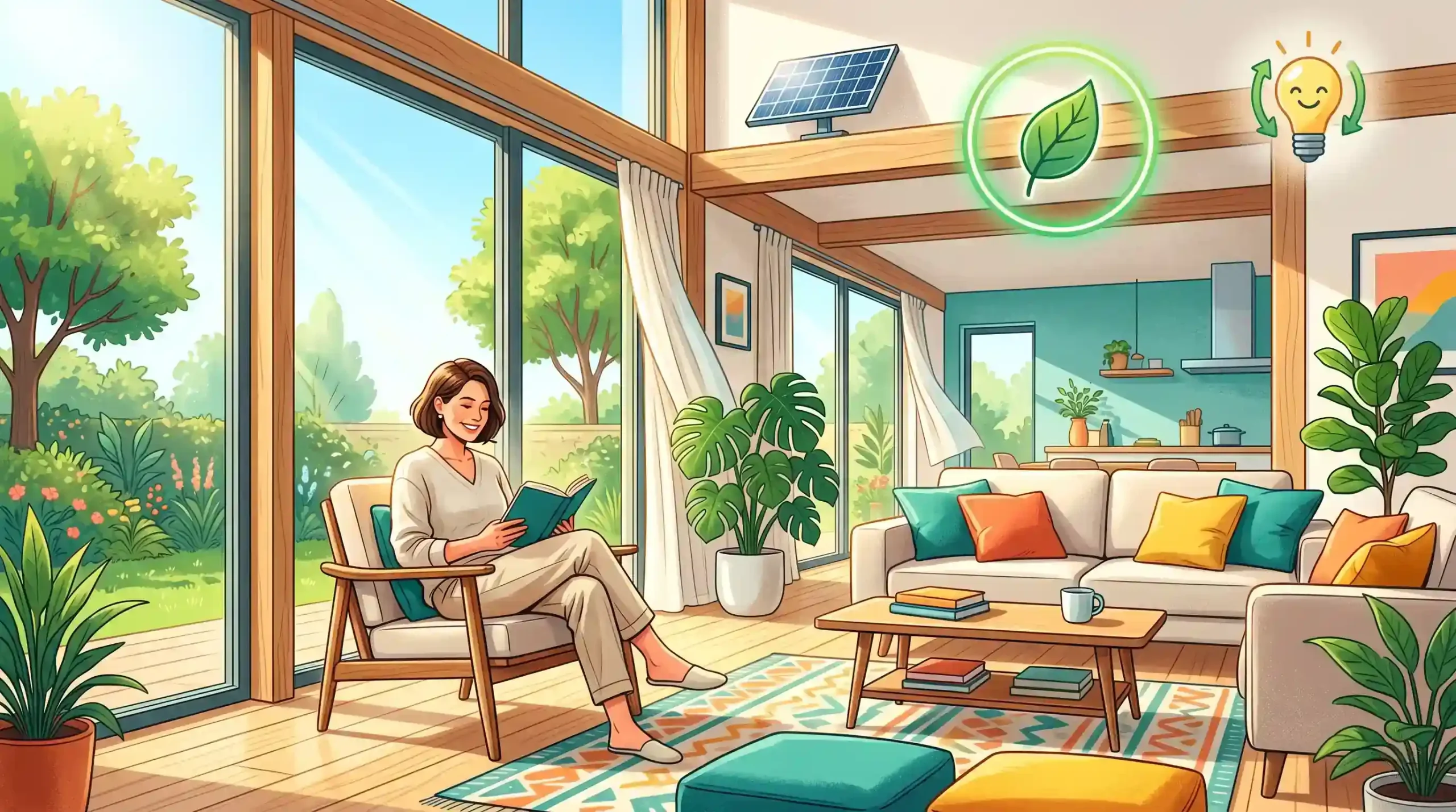 ✨ مزیت اول افزایش نور طبیعی و صرفه جویی در مصرف انرژی