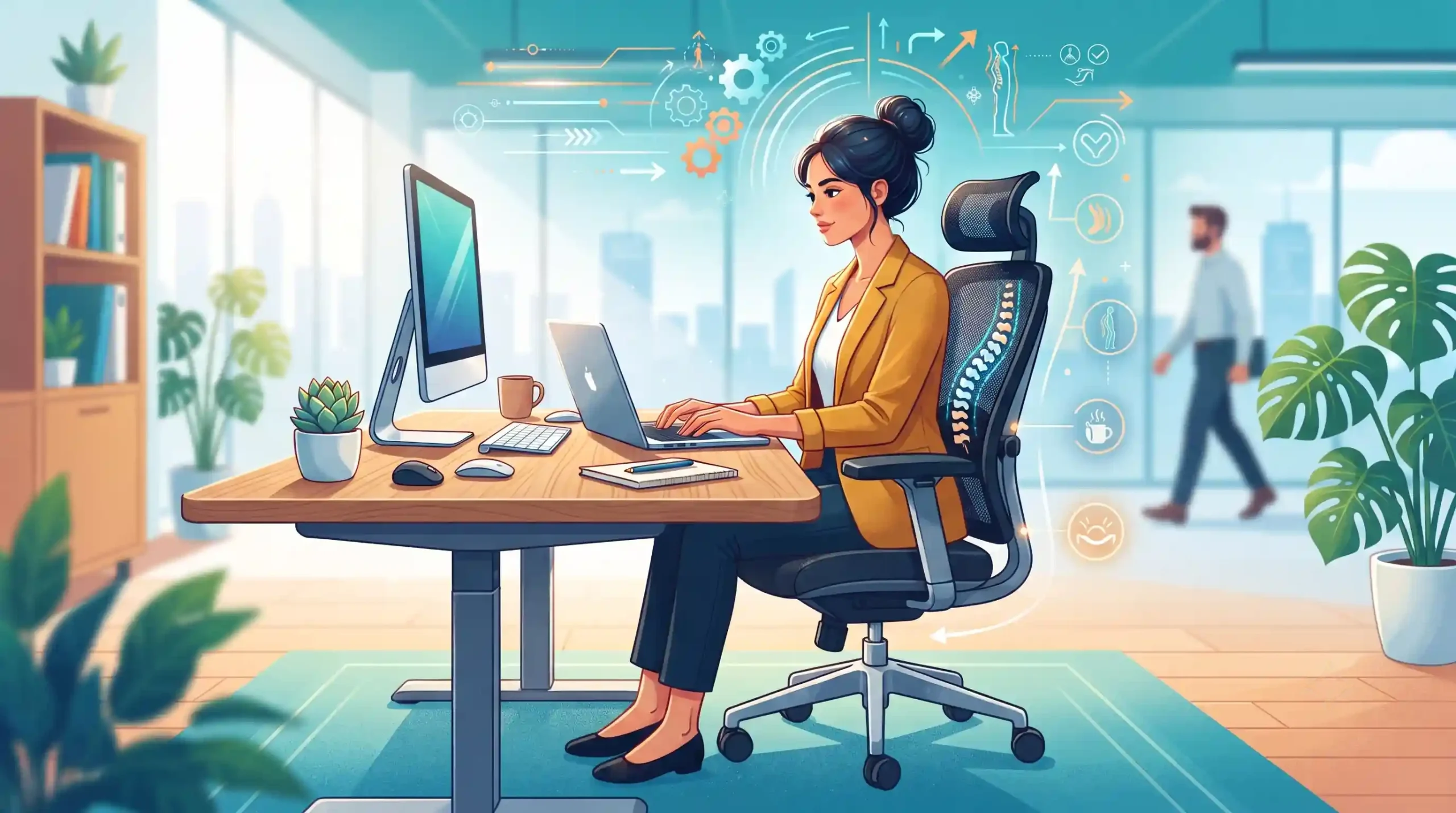 🪑 ارگونومی چیست و چرا در خرید میز و صندلی اداری اهمیت دارد؟