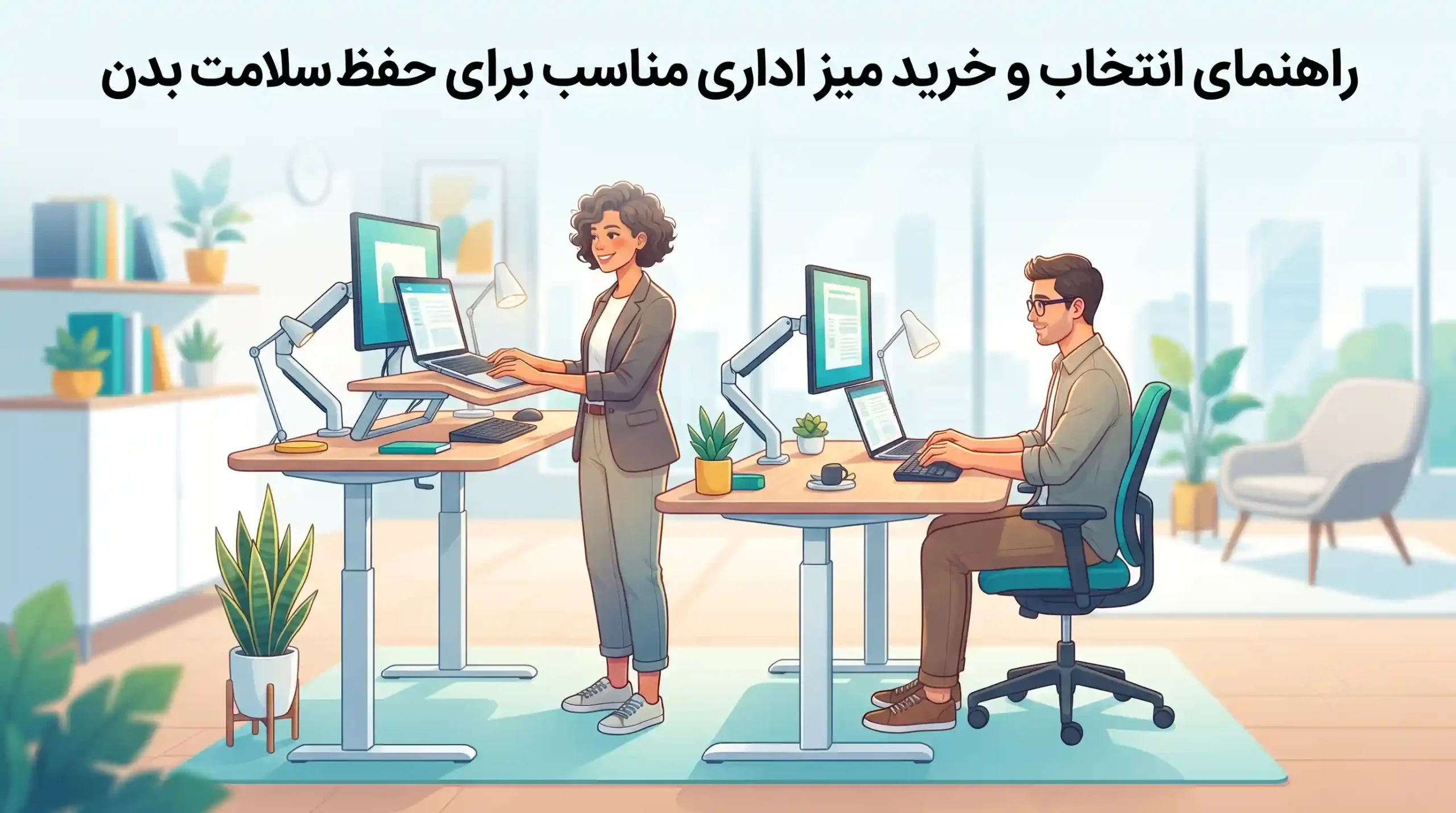 💻 راهنمای انتخاب و خرید میز اداری مناسب برای حفظ سلامت بدن