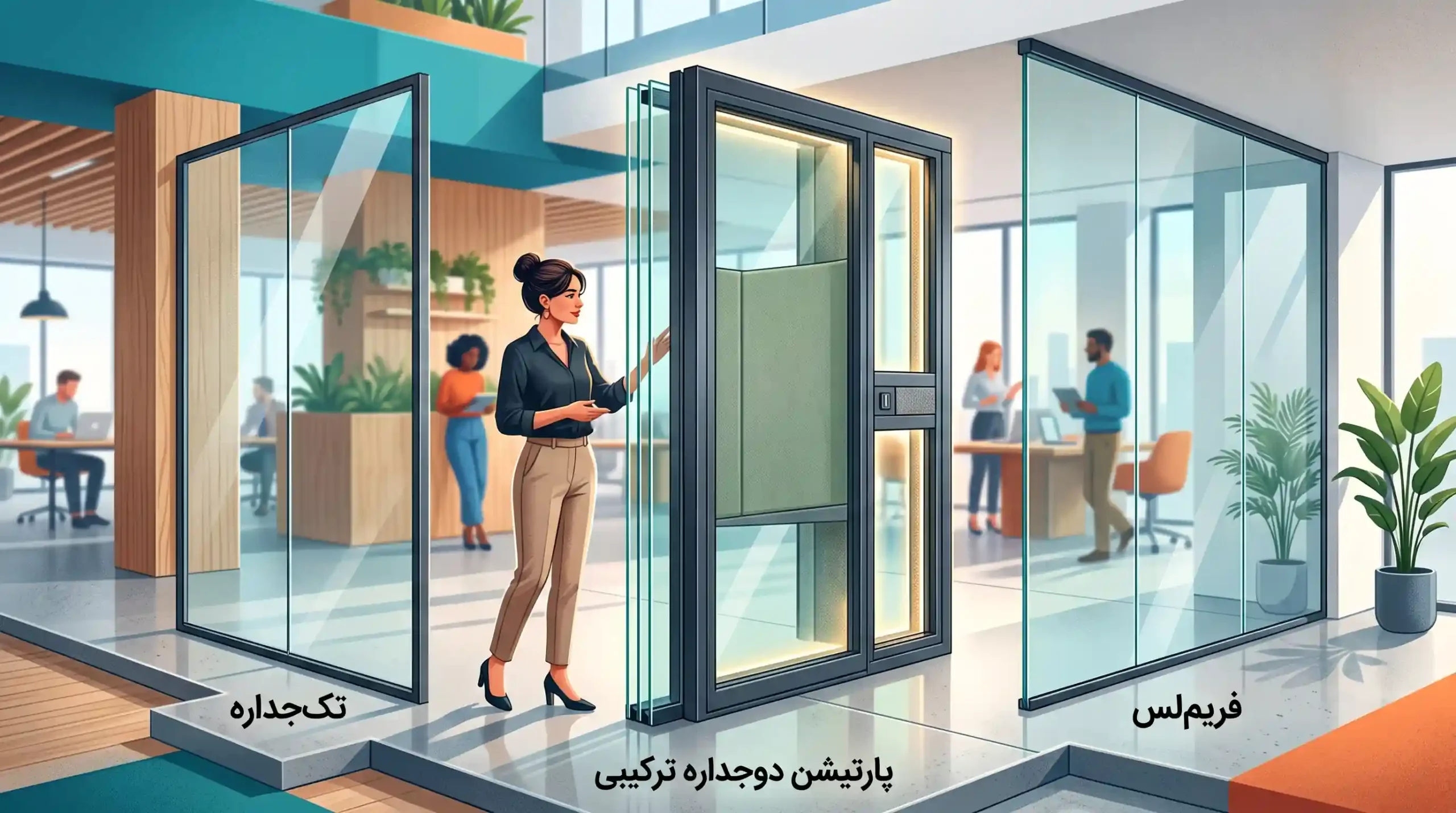 🔍 مقایسه پارتیشن دوجداره ترکیبی با مدل‌های فریم‌لس و تک‌جداره
