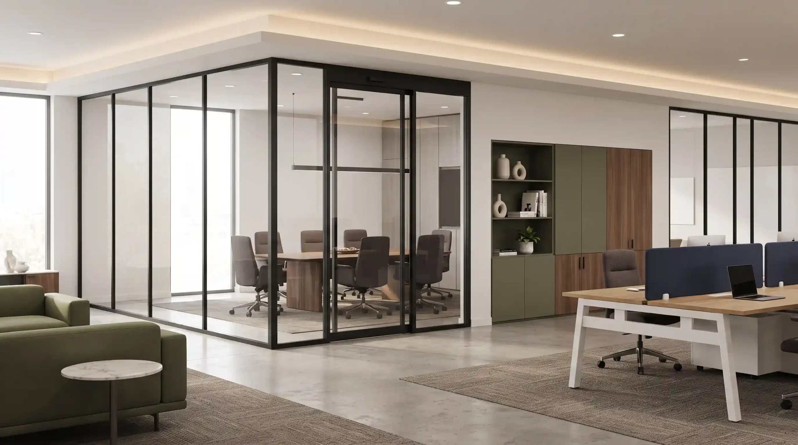 🚪 درب‌های اتوماتیک، کابینت و تجهیزات تخصصی سالن‌ها