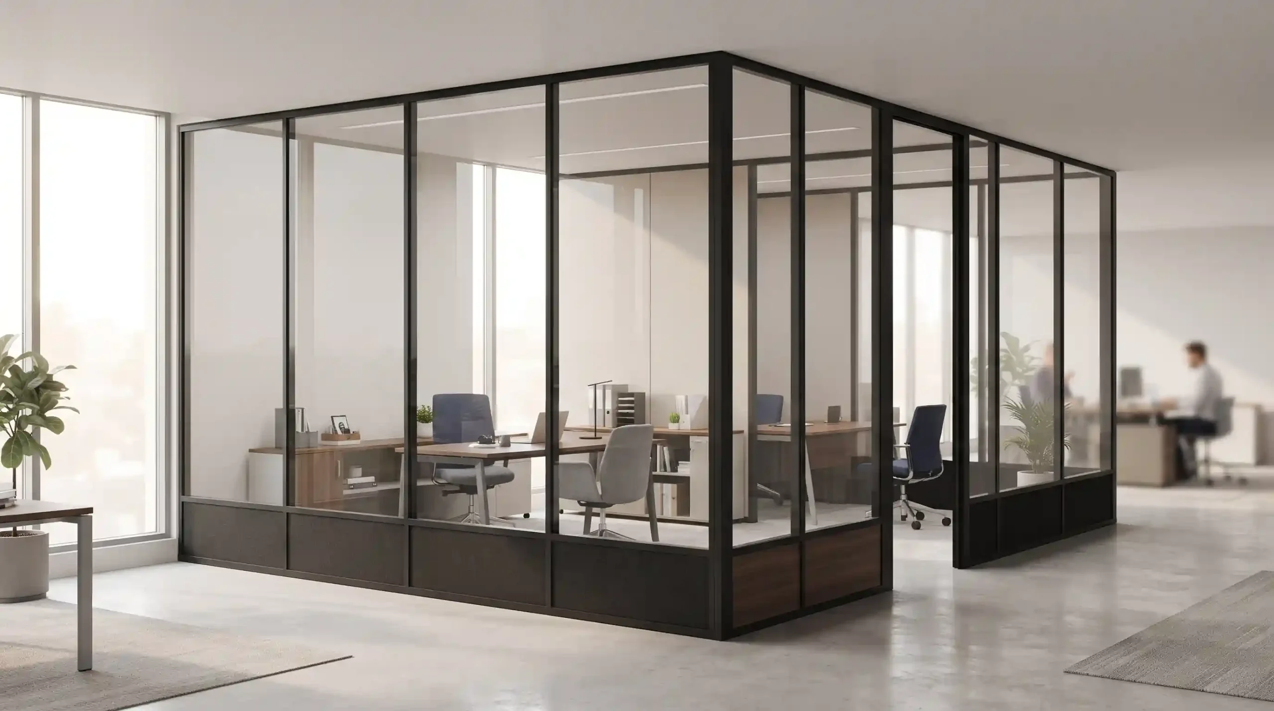 🔍 آشنایی با ساختار آکوستیک پارتیشن اداری دوجداره