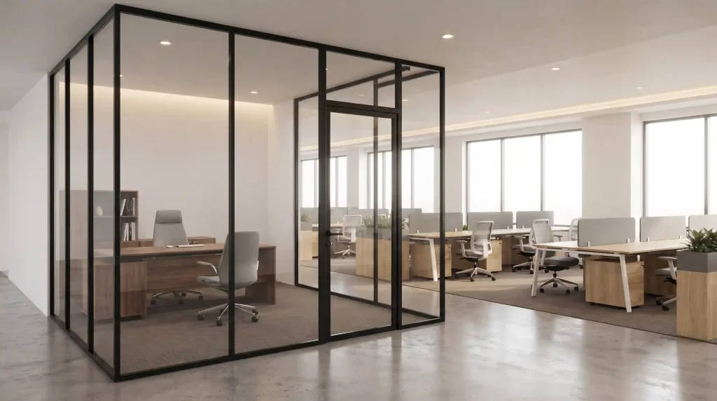 مزایای استفاده از پارتیشن اداری سازه دو جداره با کرکره