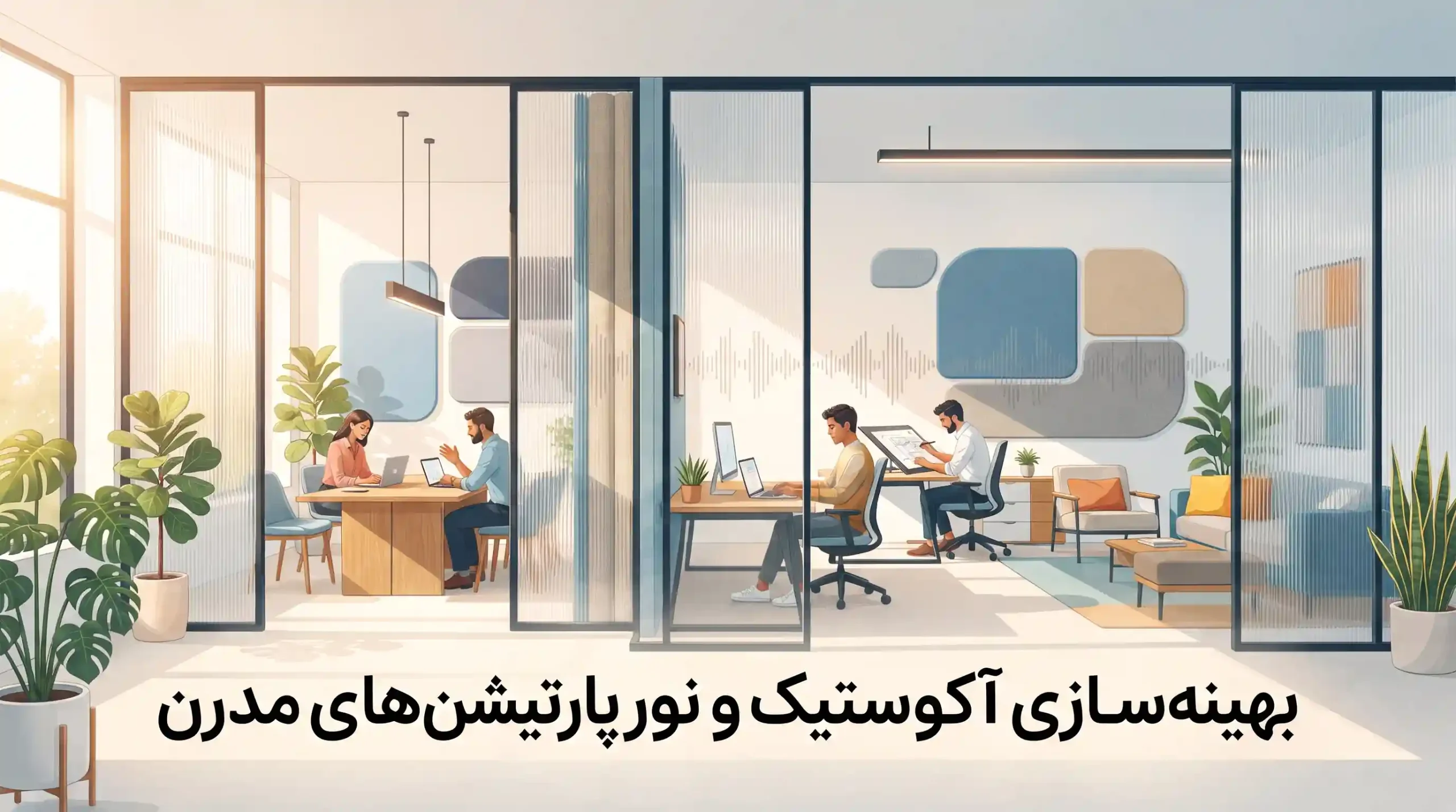 📋 مراحل طراحی، ساخت و اجرای پارتیشن‌های اداری